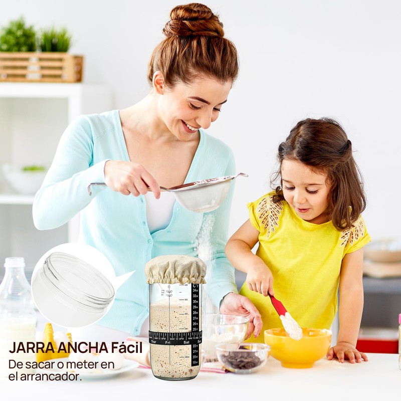 Kit de inicio de masa madre para pan - Tarro