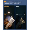 Glocusent Glocusent Leselampe Buch Klemme, Wiederaufladbare Buchlampe mit 10 LEDs,