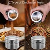 Beeyoka Upgrade Magnetic Spice Jars 12pcs with Wall Mounted,Stainless Steel