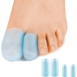 Promifun Gel Toe Caps, 10 Pack Toe Protectors for Women, Silicone Toe Covers Sleeves