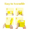 Bakepacker 36pcs 6x6x5 Inches Cake Boxes with Window 18-Packs Yellow