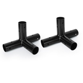 Aoneky 1 3/8'' 2pcs 4 Way Corner Canopy Fitting - Fits 1" EMT - Cage Frame Corner Kit for Golf Basebal Batting Cage