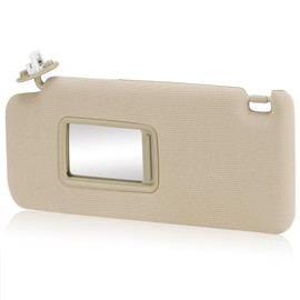 Beige Driver Left Side Sun Visor Replacement Compatible with 2010-2023 Toyota 4RUNNER Replace 74320-35A91-B1