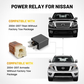 Oyviny Relay Kit for 2004-2017 Nissan Titan/Armada Without Factory Tow Package, 25230-7996A 6 Pin Brown for Power Circuit 4 Pin Grey for Turn Signals, Replacement for 57000 Relay Plug