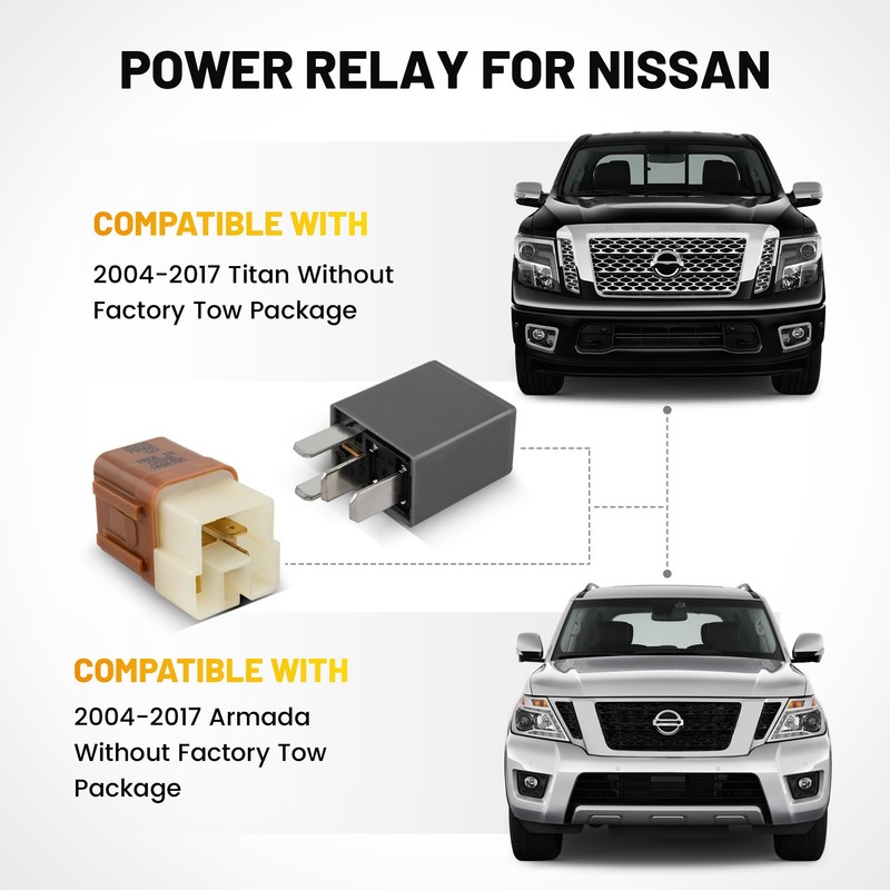 Oyviny Relay Kit for 2004-2017 Nissan Titan/Armada Without Factory Tow
