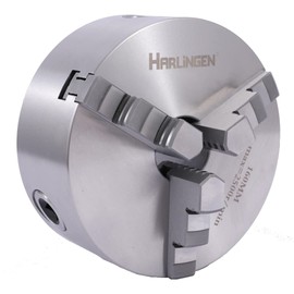 Harlingen 9712-1105 3" 3-Jaw Lathe Chuck with Plain Back