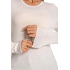 WOSICA Women's 100% Extrafine Merino Wool Long Sleeve Crew Roll