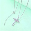SeiMios 925 Sterling Silver Cross Necklace for Women Twisted Infinity
