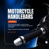 HISports Universal Motorcycle Grip 22 mm Non-Slip Rubber Handle CNC