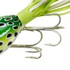 Arbogast Hula Popper Baits, Leopard Frog, 2-Inch