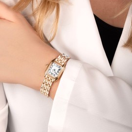 Sekonda Monica Ladies 20mm Quartz Watch in White with Analogue Display, and Rose Gold Alloy Strap 40556