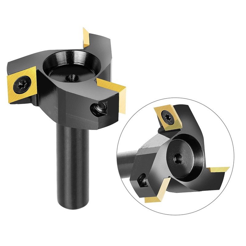 SpeTool Slab Flatting Router Bit 3 Flute Carbide Insert Planing