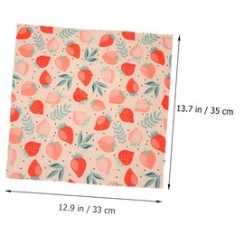 minkissy 3pcs Beeswax Wraps Reusable Food Preservation Cloths Organic Cotton for Home Kitchen Cafe