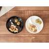 Tableware East Divider Dish Small Snack Plate 2 Dividers White