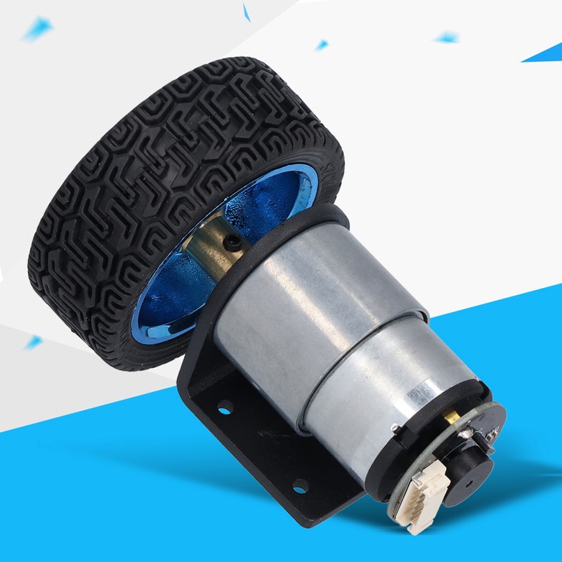 Encoder Motor Set Kit 6mm Shaft with Mounting Bracket for