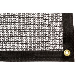 Be Cool Solutions 40% Black Outdoor Sun Shade Canopy: UV Protection Shade Cloth| Lightweight, Easy Setup Mesh Canopy Cover with Grommets| Sturdy, Durable Shade Fabric for Garden, Patio & Porch 6'x12'