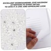 KOMBIUDA Delicate Flower Attendance Book Elegant Wedding Sign Book for