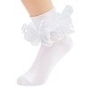 Komorebi Big Ruffle Ankle Socks Women-Lace Frilly Cute Socks-Soft Cotton
