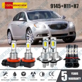 Unbranded For Buick Regal 2011-2013 Combo 6X LED Headlights High Low + Fog Light Bulbs Kit
