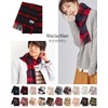 BUYER CH30a 100% Pure Cashmere Checkered Scarf, 19 Patterns, Men's,