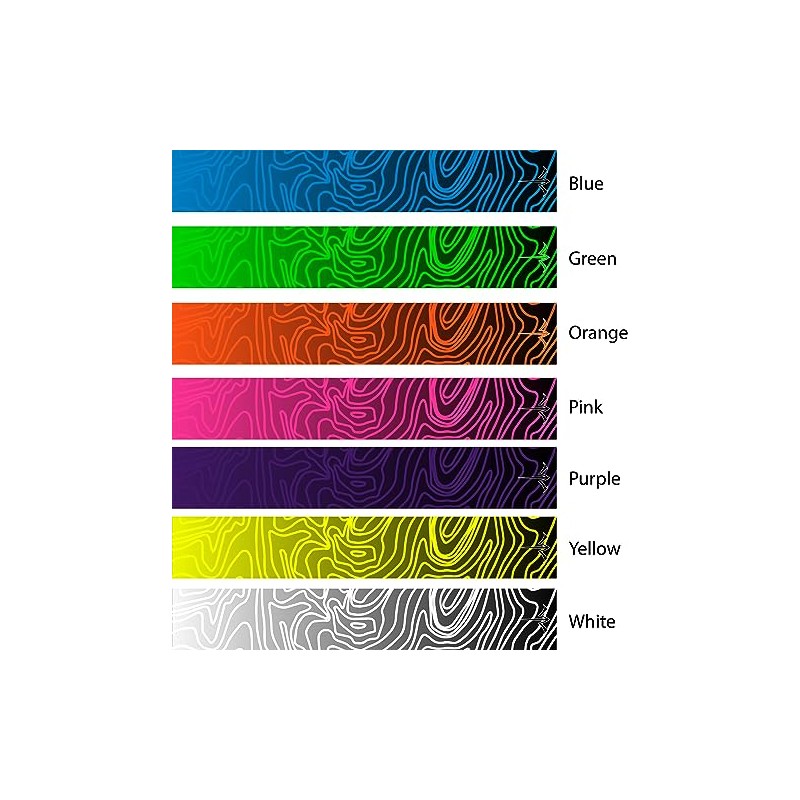 White Water Archery Non-Laminated Topo Fade Color V2 Arrow Wraps