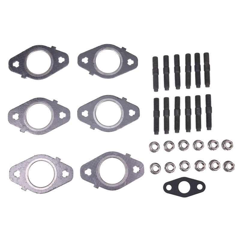 Czomoizc Exhaust Manifold Gaskets, Stud & Nut Kit Compatible with