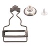 Amanaote 1.25¡± Inside Bottom Width Gun Color Slider Dungaree Fastener
