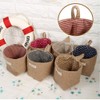 Cotton Linen Storage Bag, Clothes Bag Hanging Cotton Linen Basket