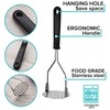 Potato Masher Stainless Steel Potato Ricer with Soft Grip Non-Slip