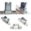Showcase Interior Standard Clips, Display Case Bracket Channel Holder, Bottom,