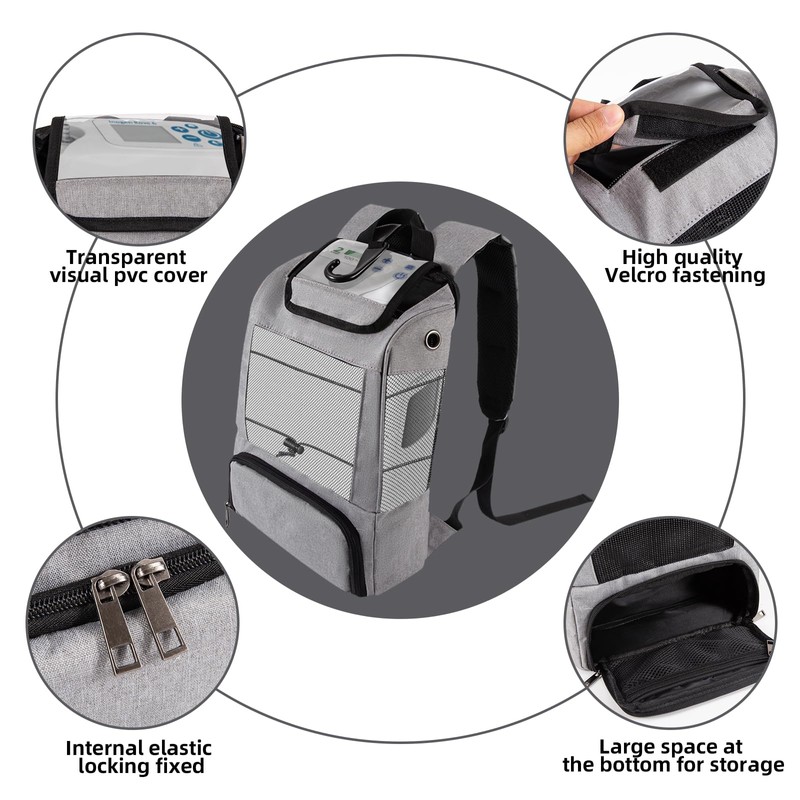 Backpack for Oxygen Device, Carry Bag for Mobile Oxygen Device,