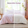 Kozyhvn Pink King Size Comforter Set, Reversible Bedding Set, 7-Piece