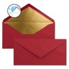 Envelopes size DIN Long, gummed, wet seal, Gold / Silver