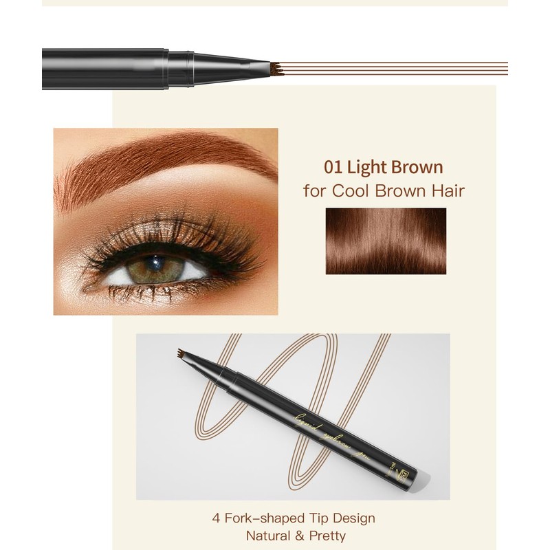GL-Turelifes Eyebrow Pencil Microblading Pen, Liquid Eyebrow Pen Micro 4