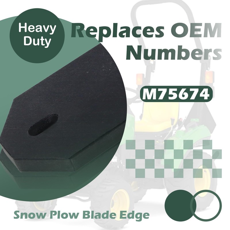 Qagea Heavy Duty Snow Plow Blade Edge Compatible with John