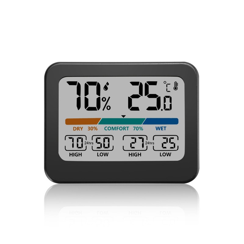 Household Large Screen Digital Display Temperature and Humidity Meter Multifunctional