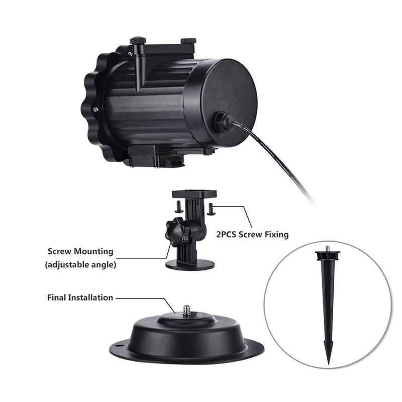 LED Projector Light, Outdoor Indoor Xmas Decorative Lights, Rotating Waterproof