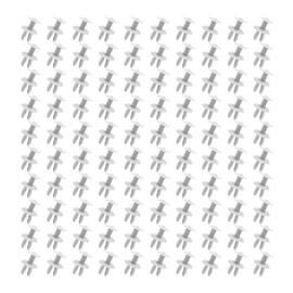 JNNJ Pack of 100 Nylon Car Mounting Clips, Car Expanding Rivets Clips, Bumper Trim, Plastic Clips, for Transporter Boot Liner