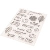 Arbuya Thanksgiving Autumn Clear Stamps for Card Making or Journaling,