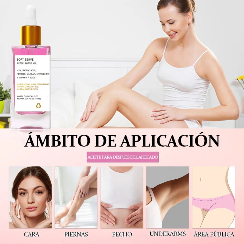 Aceite Para Después Del Afeitado Aroma A Fresa Y Vainilla