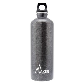 LAKEN Futura Water Bottle with Narrow Mouth, Single Wall Lightweight Aluminum BPA Free, Leak-Proof Screw Cap, 1.5 Litre, Granite