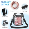 AROUVOG Clear Bag for Stadium Events Men&Women clear Crossbody bag