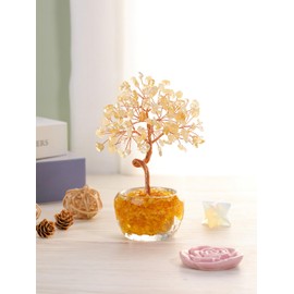 Jovivi Jovivi Citrine Crystal Tree Crystals and Gemstones Tree of life Gifts for Women,Healing Crystal Tree Spiritual Gifts For Women Mum Birthday House Warming