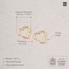 Amberta Trendy Chunky Heart Earrings for Women | Dupe Bold