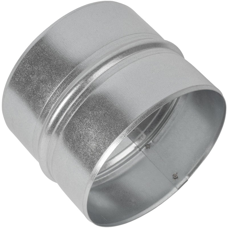 5'' Inch Galvanised Steel - Metal Duct Connector, Straight Pipe