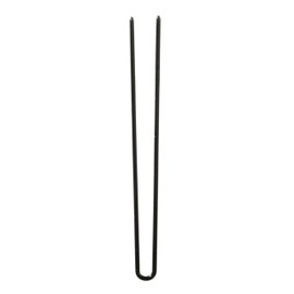 Amish Valley Products Straight Stainless Steel Heavy Duty Snagless Hairpins Handmade Hair Pin (Black, 3 Inch)