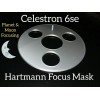 Celestron 6SE Hartmann Mask Focusing. Planet & moon focusing mask