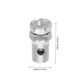 Parliky 10pcs Mini Motorcycle Brake Throttle Cable Ends Replacement Kit for Go Kart Lawn Mower and Scooter Heavy Duty Adjustable Cable Stops