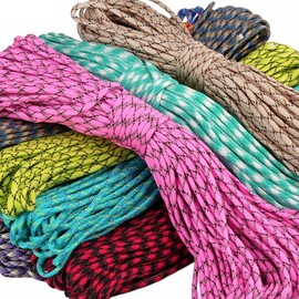 Nylon Cord 31 m Paracord 4 mm 7 Core Strands Survival Paracord Outdoor Paracord Parachute Cord for Survival Camping Paracord Cords