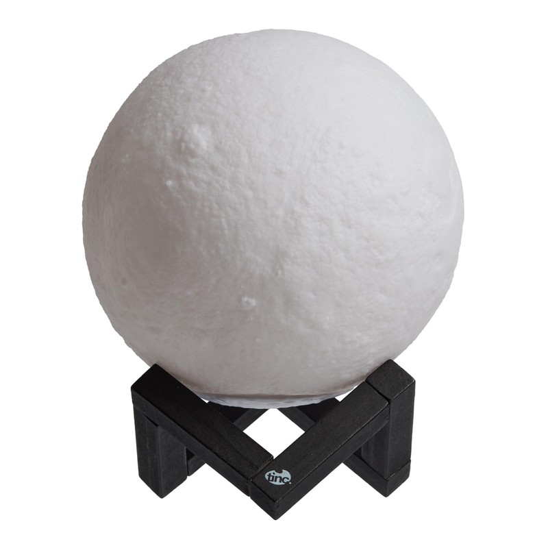 Tinc Glowing Colour Changing Novelty Moon Desk Lamp - Remote